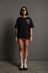 Oversize Eriyen Smiley Baskılı Unisex Tişört