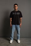 Oversize Reflektör Acid Baskılı  Tişört