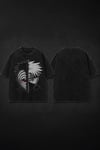 Siyah Yıkamalı Anime Naruto Kakashi ve Obito Unisex T-Shirt