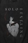 Siyah Yıkamalı Solo Leveling Unisex T-Shirt