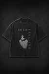 Siyah Yıkamalı Solo Leveling Unisex T-Shirt