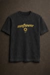 Sunflower Baskılı Yıkamalı Retro Unisex Tişört