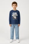 Erkek Çocuk İnce Sweatshirt – Chill Master Baskılı (4-9 Yaş)