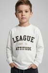 Erkek Çocuk İnce Sweatshirt – League Baskılı (4-9 Yaş)
