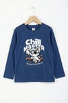 Erkek Çocuk İnce Sweatshirt – Chill Master Baskılı (4-9 Yaş)