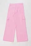 Kız Çocuk Gabardin Kargo Pantolon – Pembe (9-14 Yaş)