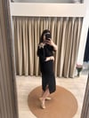 OMZU YILDIZ DETAYLI İPK MİDİ ELBİSE