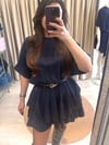 PARİS ETEĞİ KAT KAT TASARIM MİNİ ELBİSE