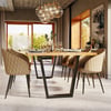 Demirlab Atria Modern Trapez Metal Masa Ayağı (72 cm) - Çift (2 Adet)