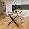 Demirlab Belaga Lite X Metal Masa Ayağı Takımı (2 Adet) | 72 cm | 80x40 mm Profil | Siyah