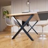 Demirlab Belaga Lite X Metal Masa Ayağı Takımı (2 Adet) | 72 cm | 80x40 mm Profil | Siyah
