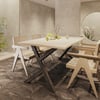 Demirlab Belaga X Metal Masa Ayağı 72x70 cm | 60x60 Profil | El İşçiliği | 2'li Takım | Siyah