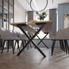 Demirlab Bristol X Metal Masa Ayağı Takımı (2 Adet) | 72 cm | 80x40 mm Profil | Siyah