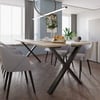 Demirlab Bristol X Metal Masa Ayağı Takımı (2 Adet) | 72 cm | 80x40 mm Profil | Siyah