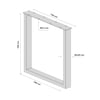 Demirlab Eta Modern Dikdörtgen (U) Metal Masa Ayağı (72x70 cm) - Çift (2 Adet)
