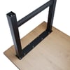 Demirlab Etamin Lite Metal Masa Ayağı Takımı (2 Adet) | 72 cm | 60x60 mm Profil | Siyah