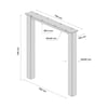 Demirlab Etamin Plus Metal Masa Ayağı Takımı (2 Adet) | 72 cm | 60x60 mm Profil | Siyah