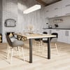 Demirlab Etamin Plus Metal Masa Ayağı Takımı (2 Adet) | 72 cm | 60x60 mm Profil | Siyah