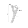 Demirlab Lucida Y Metal Orta Sehpa Ayağı 72 cm | 4'lü Takım |