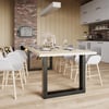 Demirlab Oslo XL Metal Masa Ayağı Takımı (2 Adet) 72 cm | 80 cm | 120x60 Profil | Siyah
