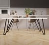 Demirlab Syrma V Metal Sehpa Ayağı 72x40 cm | 60x30 Profil | El İşçiliği | 4'lü Takım | Siyah