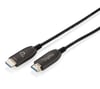 Digitus HDMI Fiber Kablo Altın Uçlu Siyah (20m) 8K