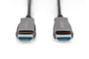 Digitus HDMI Fiber Kablo Altın Uçlu Siyah (20m) 4K
