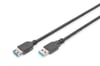 Digitus USB Uzatma Kablosu Siyah USB 3.0 (1.8m)