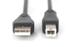 Digitus Yazıcı Kablosu Siyah USB2.0 Zırhlı (1.8m)