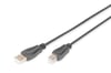 Digitus Yazıcı Kablosu Zırhlı Siyah USB 2.0 (5m)