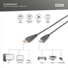 Digitus Yazıcı Kablosu Zırhlı Siyah USB 2.0 (3m)