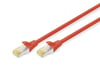 Digitus Zırhlı Patch Kablo Cat6A Kırmızı (2m)