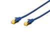 Digitus Zırhlı Patch Kablo Cat6A Mavi (1m)