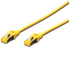 Digitus Zırhlı Patch Kablo Cat6A Sarı (0,25m)