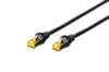Digitus Zırhlı Patch Kablo Cat6A Siyah (1m)