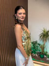 ASİMETRİK KESİM PUL PAYETLİ BLUZ