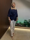 BEYAZ KESİK PAÇA MOM JEAN