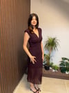 BORDO DANTEL ELBİSE