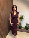 BORDO DANTEL ELBİSE