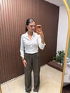 KAHVERENGİ DOUBLE KREP PALAZZO PANTOLON