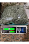 Himalaya burgu örgü ipi (424 gram) yeşil ebruli