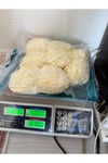 Himalaya örgü iki renkli kurdele ip(sarı&beyaz)420 gram