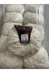 Himalaya pullu örgü ipi (500gram)kırık beyaz