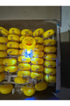 İki renk ışıklı emoji anahtarlık