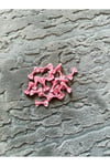 Mini puantiyeli fiyonk(25 adet)pembe