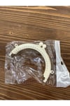 Plastik cüzdan klipsi (krem)
