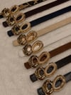 Oval Gold Tokalı İnce Kadın Kemer