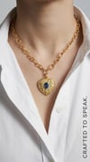 Aurelia Sapphire Heart Kolye