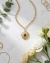 Aurelia Sapphire Heart Kolye