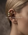 Luna Fine Silver 925 Ayar Gümüş Altın Kaplama Aura Ear Cuff